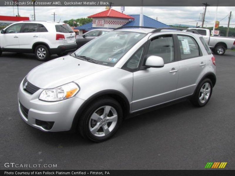 Quicksilver Metallic / Black 2012 Suzuki SX4 Crossover AWD