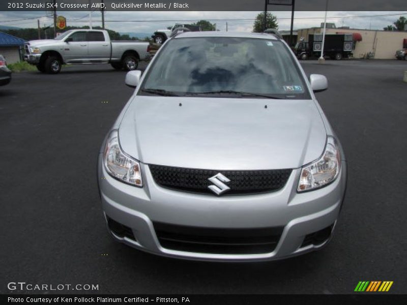 Quicksilver Metallic / Black 2012 Suzuki SX4 Crossover AWD