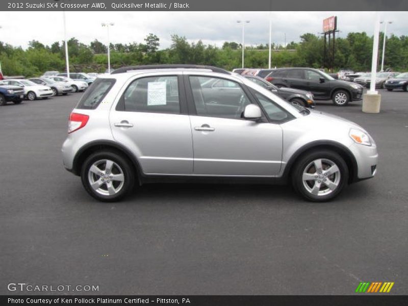 Quicksilver Metallic / Black 2012 Suzuki SX4 Crossover AWD