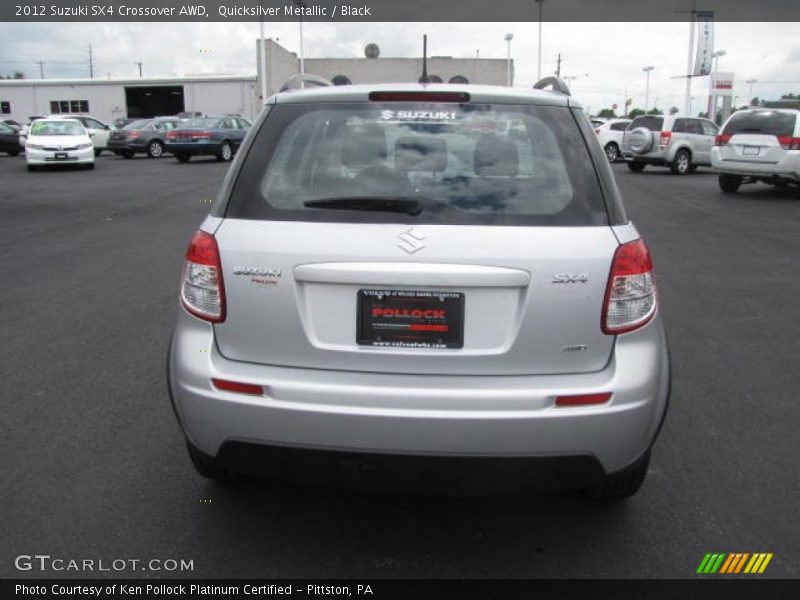 Quicksilver Metallic / Black 2012 Suzuki SX4 Crossover AWD