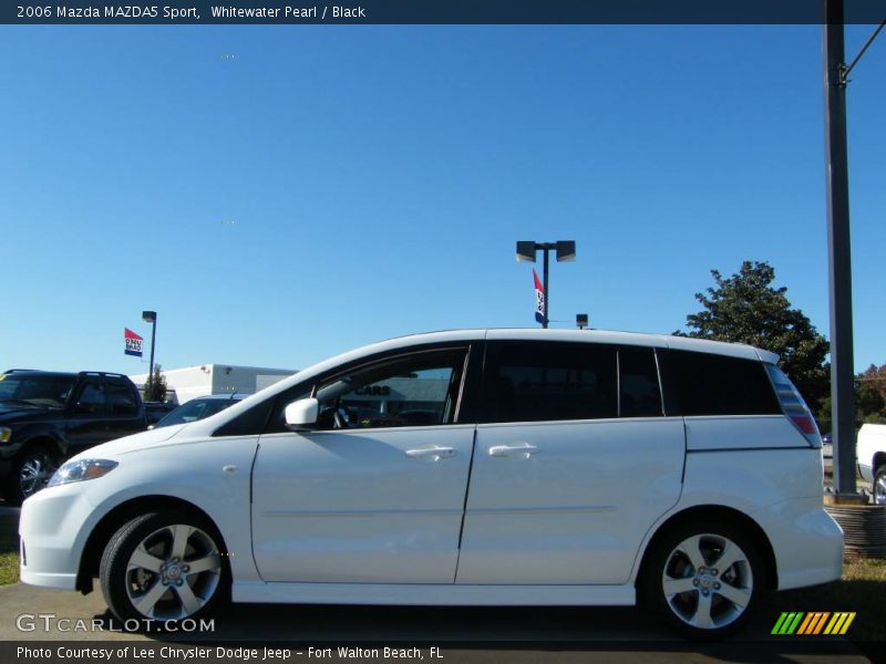 Whitewater Pearl / Black 2006 Mazda MAZDA5 Sport