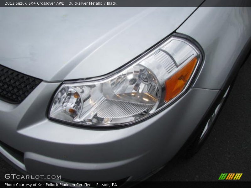 Quicksilver Metallic / Black 2012 Suzuki SX4 Crossover AWD