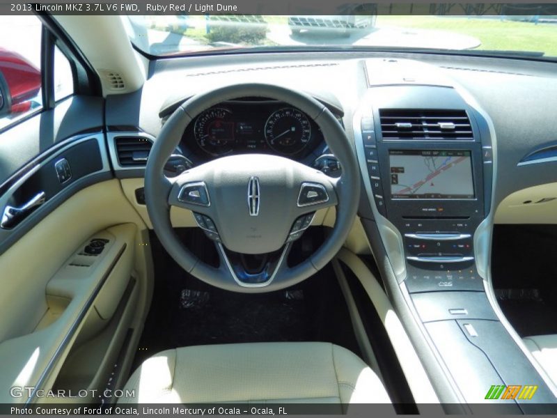 Ruby Red / Light Dune 2013 Lincoln MKZ 3.7L V6 FWD