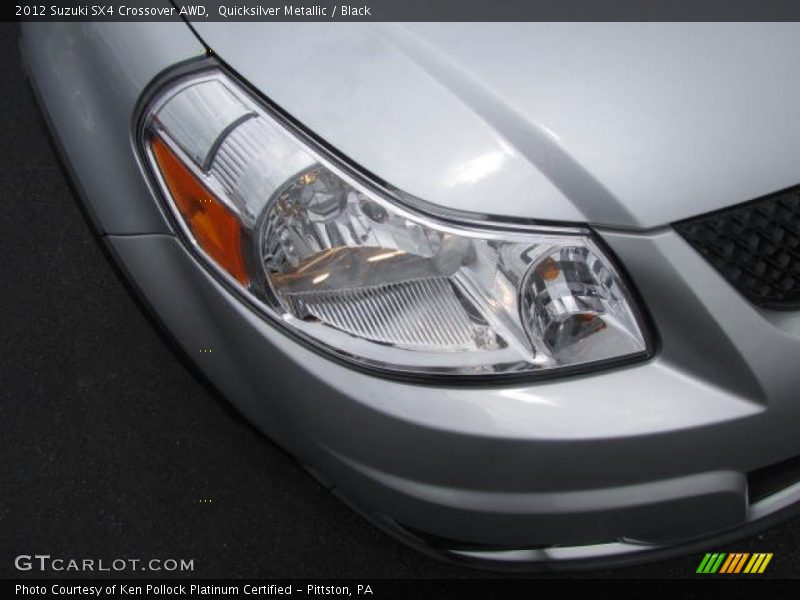 Quicksilver Metallic / Black 2012 Suzuki SX4 Crossover AWD