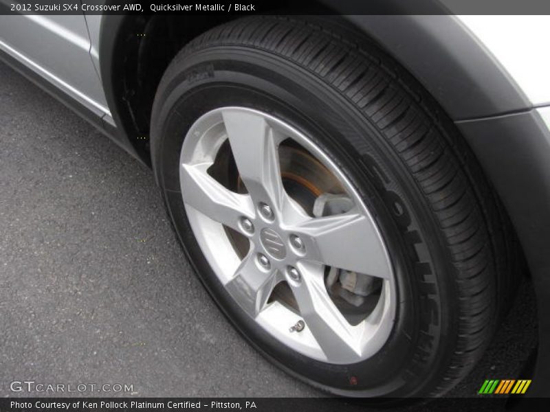 Quicksilver Metallic / Black 2012 Suzuki SX4 Crossover AWD