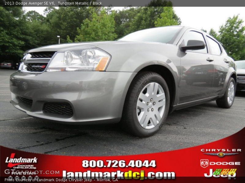 Tungsten Metallic / Black 2013 Dodge Avenger SE V6