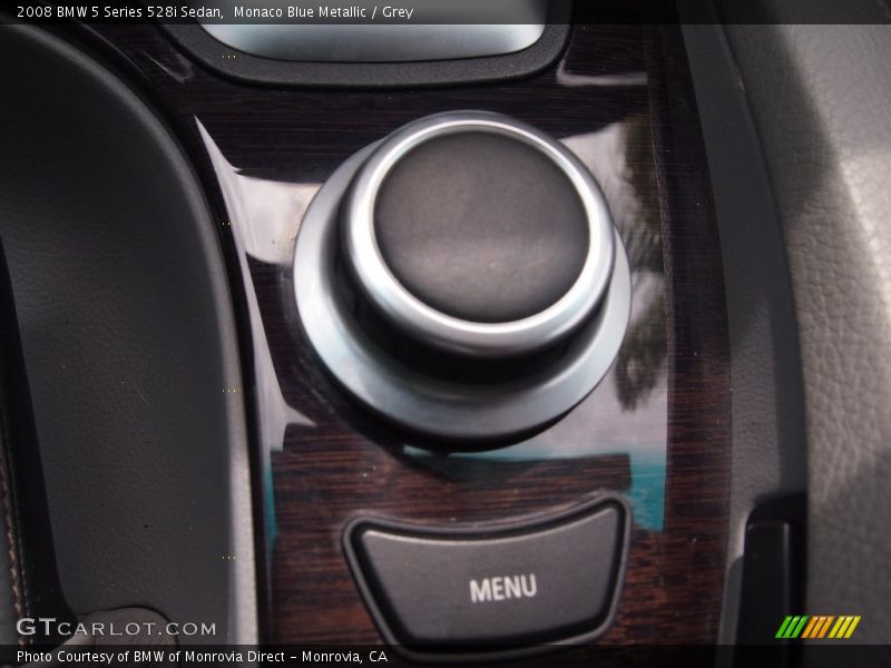 Monaco Blue Metallic / Grey 2008 BMW 5 Series 528i Sedan