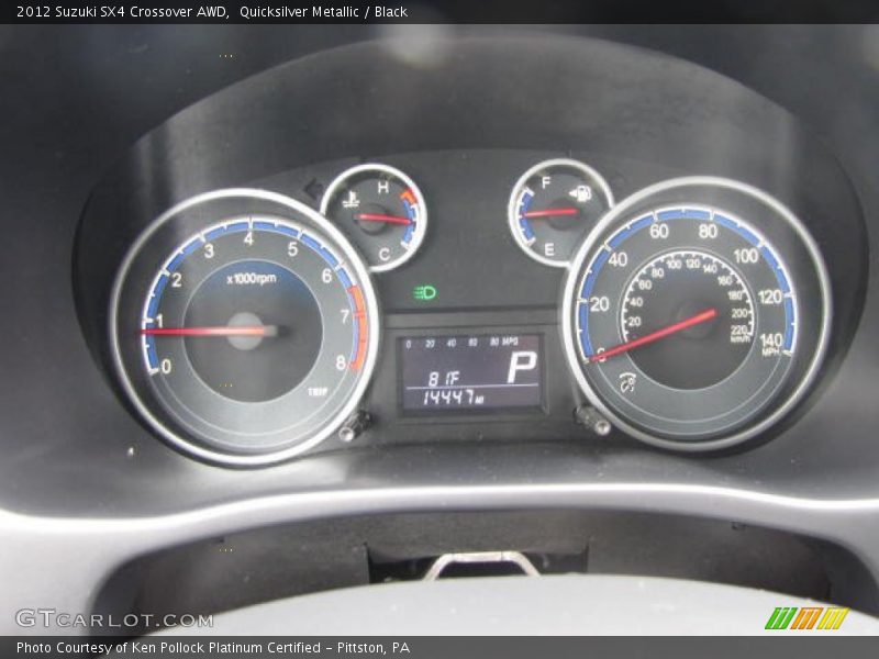  2012 SX4 Crossover AWD Crossover AWD Gauges