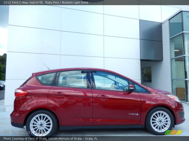Ruby Red / Medium Light Stone 2013 Ford C-Max Hybrid SE