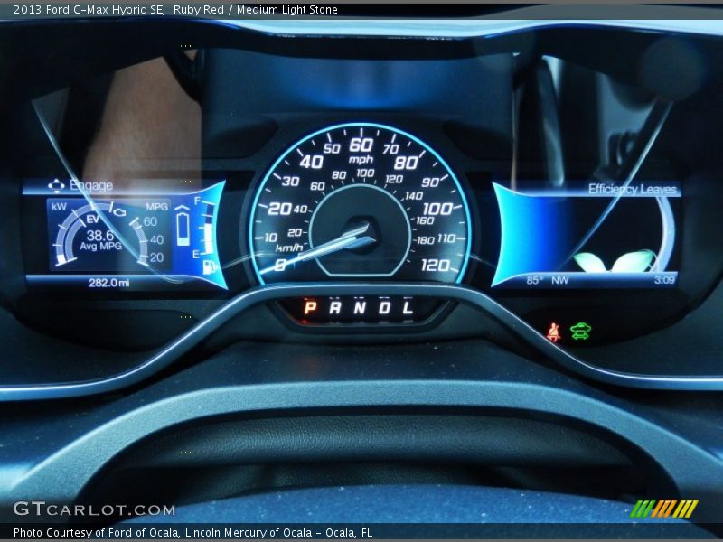 Ruby Red / Medium Light Stone 2013 Ford C-Max Hybrid SE