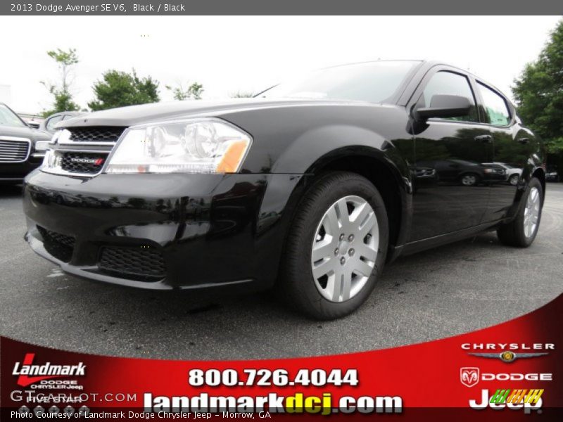 Black / Black 2013 Dodge Avenger SE V6