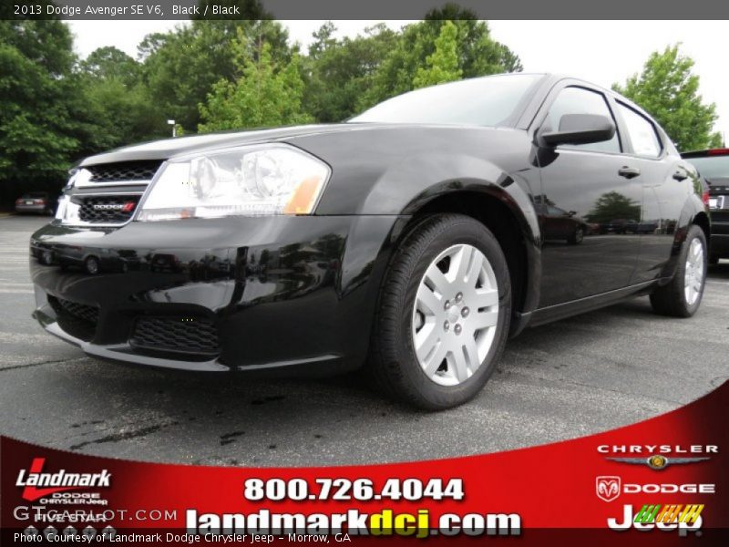 Black / Black 2013 Dodge Avenger SE V6