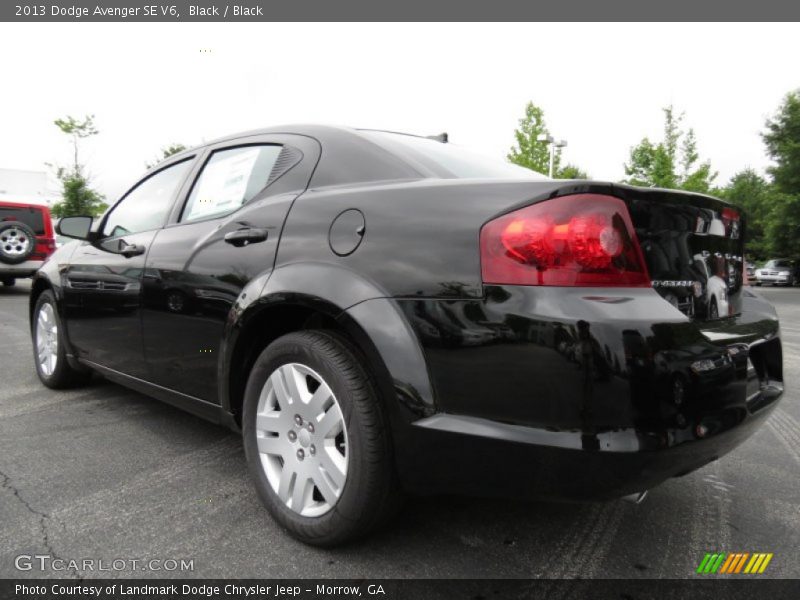 Black / Black 2013 Dodge Avenger SE V6