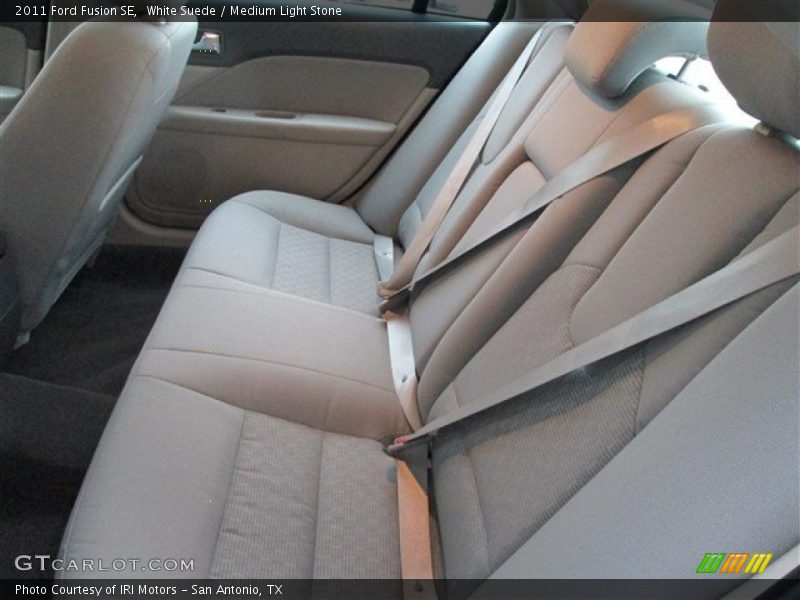 White Suede / Medium Light Stone 2011 Ford Fusion SE