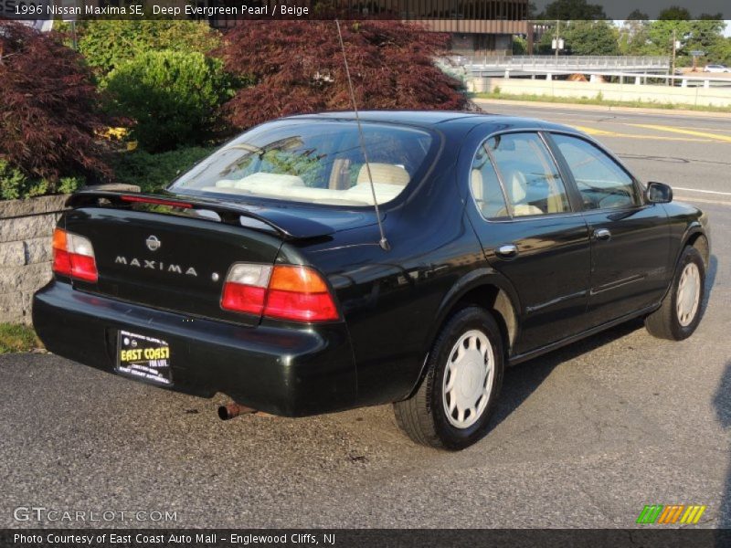 Deep Evergreen Pearl / Beige 1996 Nissan Maxima SE