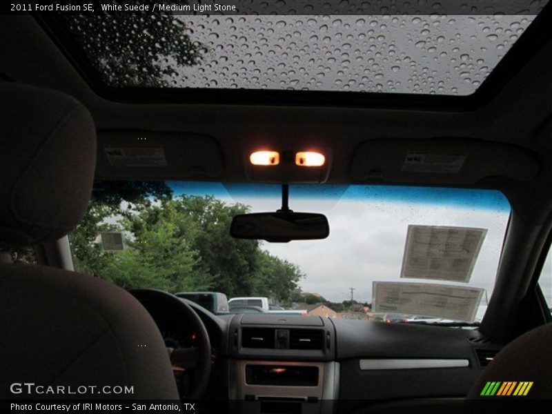 White Suede / Medium Light Stone 2011 Ford Fusion SE
