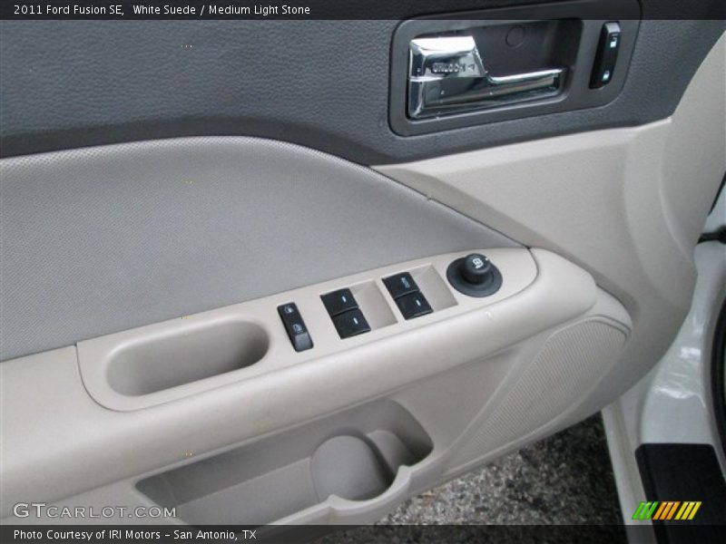White Suede / Medium Light Stone 2011 Ford Fusion SE