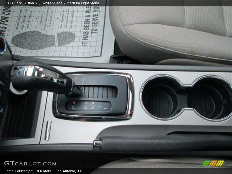 White Suede / Medium Light Stone 2011 Ford Fusion SE