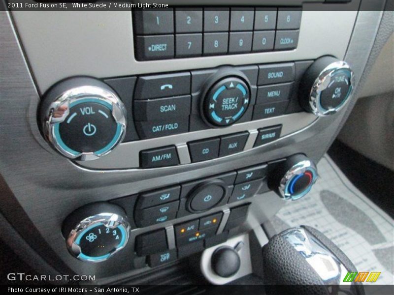 White Suede / Medium Light Stone 2011 Ford Fusion SE