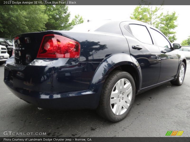 True Blue Pearl / Black 2013 Dodge Avenger SE V6