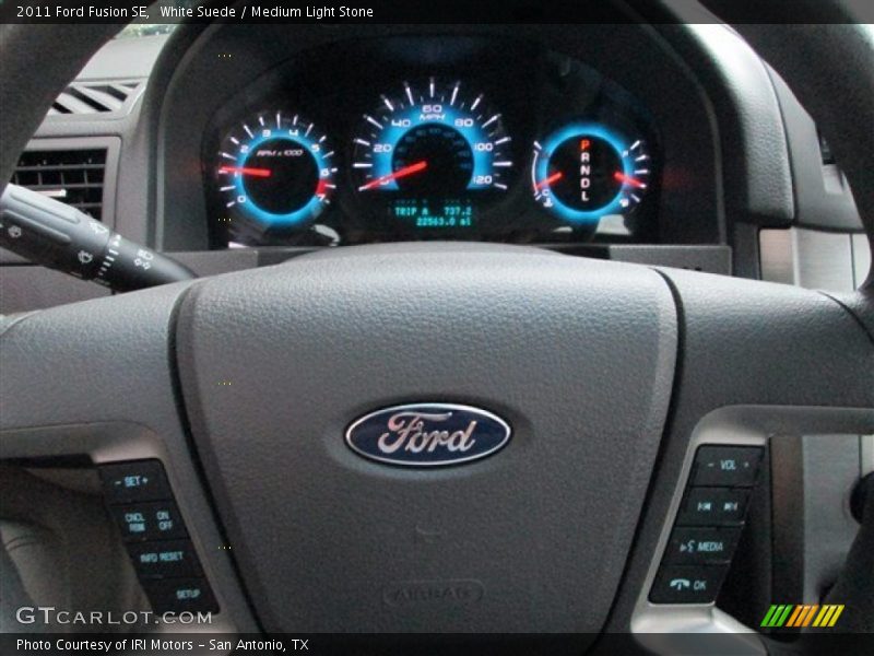 White Suede / Medium Light Stone 2011 Ford Fusion SE