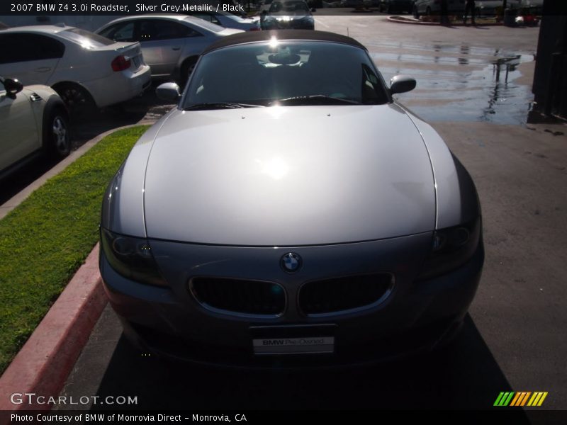 Silver Grey Metallic / Black 2007 BMW Z4 3.0i Roadster