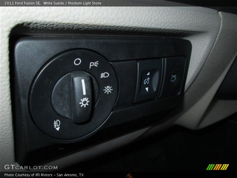 White Suede / Medium Light Stone 2011 Ford Fusion SE