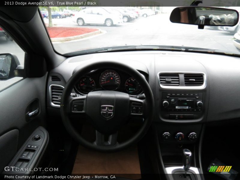 True Blue Pearl / Black 2013 Dodge Avenger SE V6