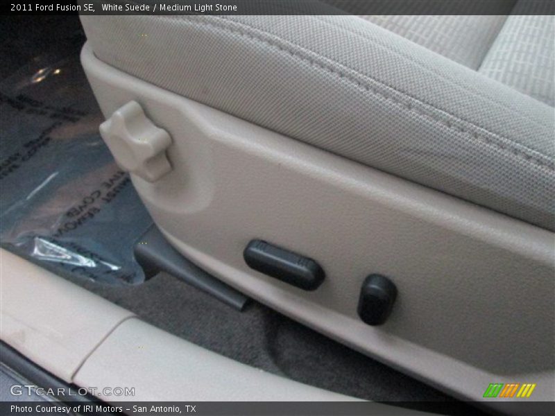 White Suede / Medium Light Stone 2011 Ford Fusion SE