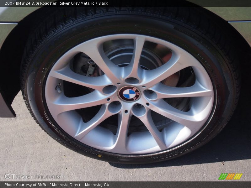 Silver Grey Metallic / Black 2007 BMW Z4 3.0i Roadster