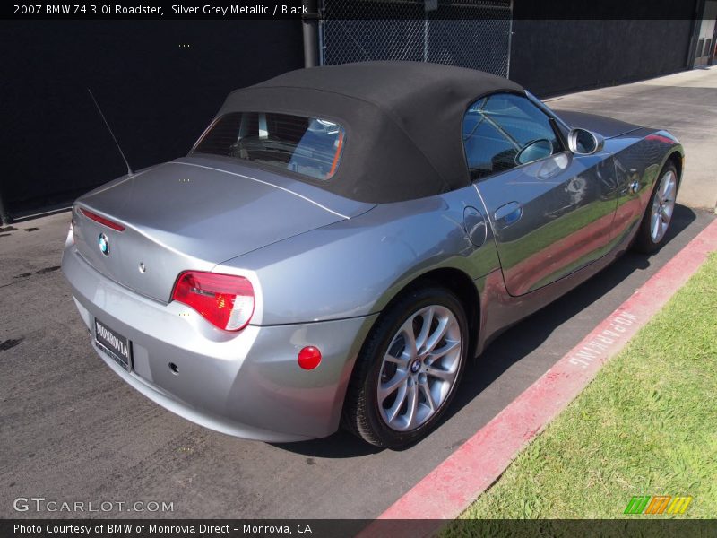 Silver Grey Metallic / Black 2007 BMW Z4 3.0i Roadster