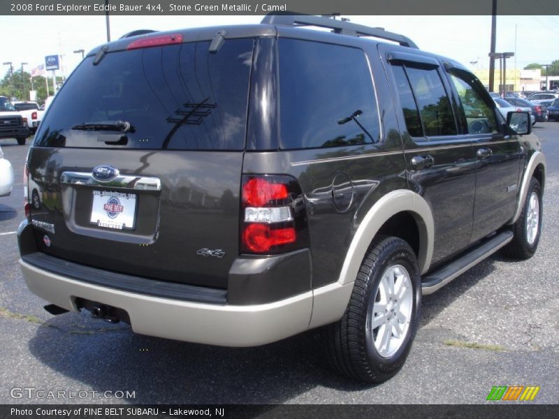 Stone Green Metallic / Camel 2008 Ford Explorer Eddie Bauer 4x4