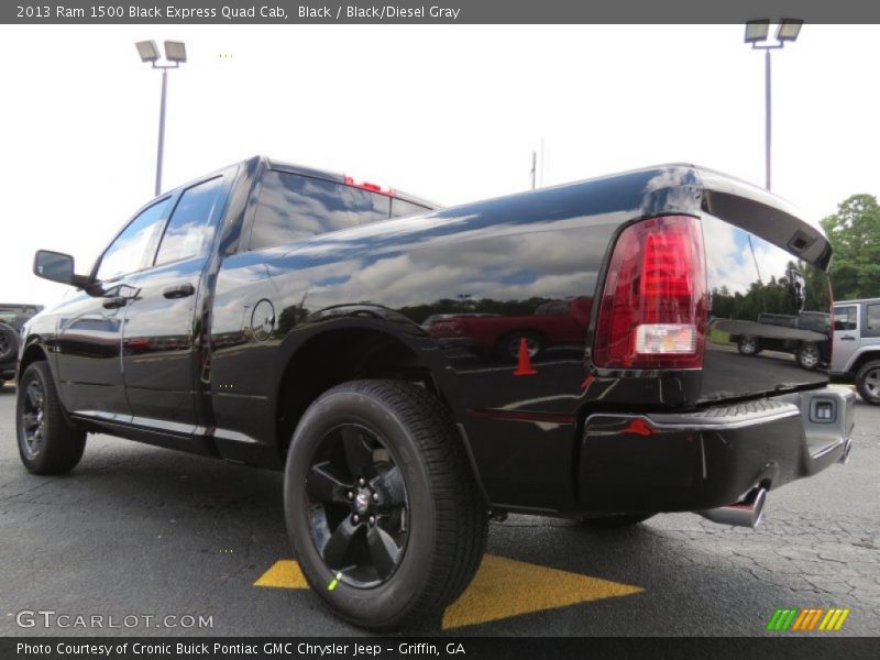 Black / Black/Diesel Gray 2013 Ram 1500 Black Express Quad Cab