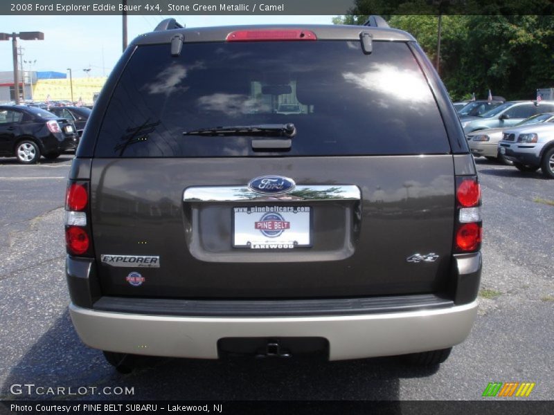 Stone Green Metallic / Camel 2008 Ford Explorer Eddie Bauer 4x4