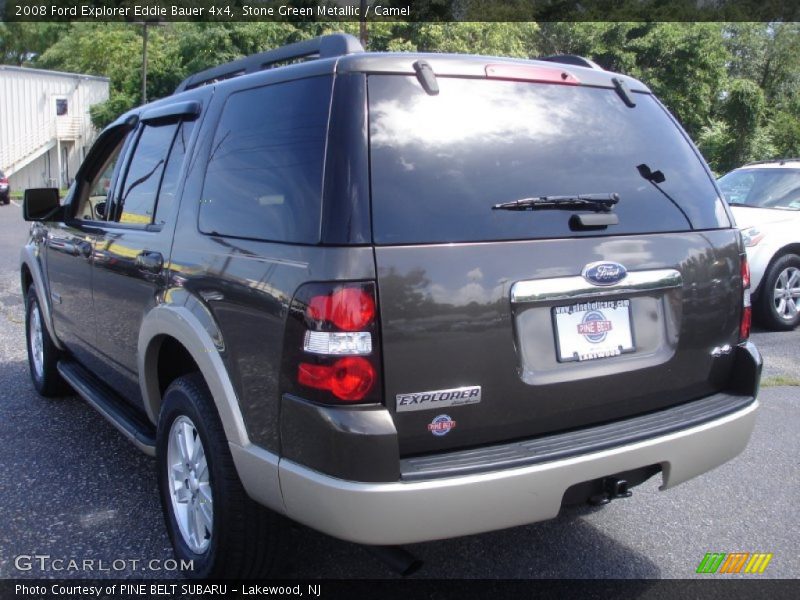 Stone Green Metallic / Camel 2008 Ford Explorer Eddie Bauer 4x4