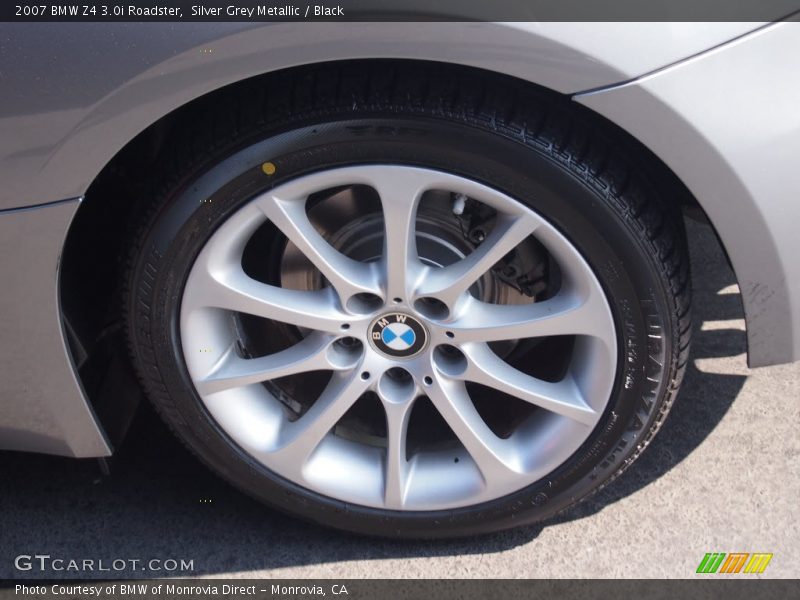 Silver Grey Metallic / Black 2007 BMW Z4 3.0i Roadster