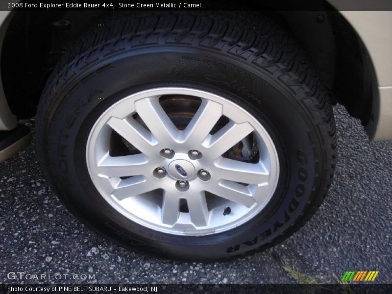Stone Green Metallic / Camel 2008 Ford Explorer Eddie Bauer 4x4