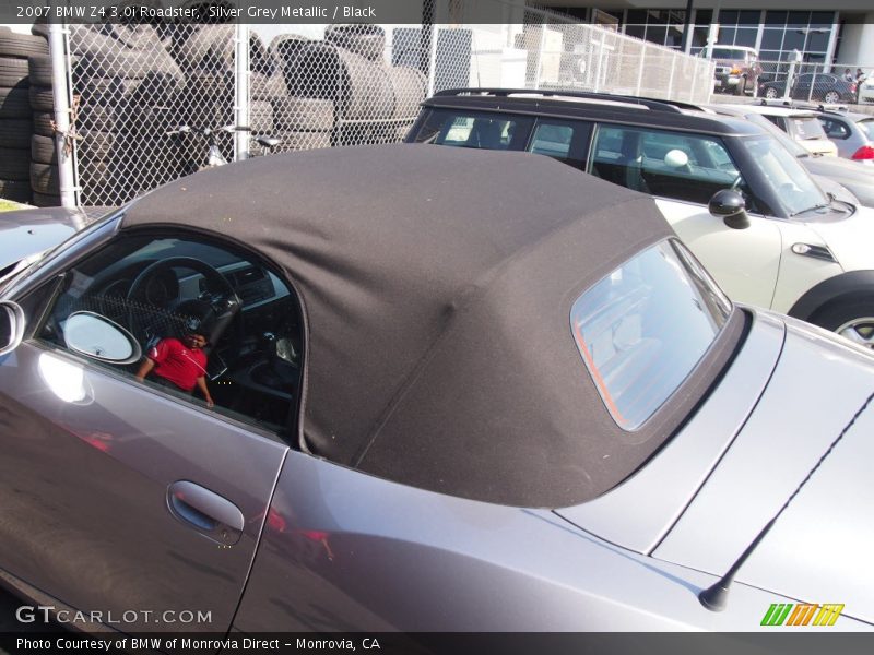 Silver Grey Metallic / Black 2007 BMW Z4 3.0i Roadster