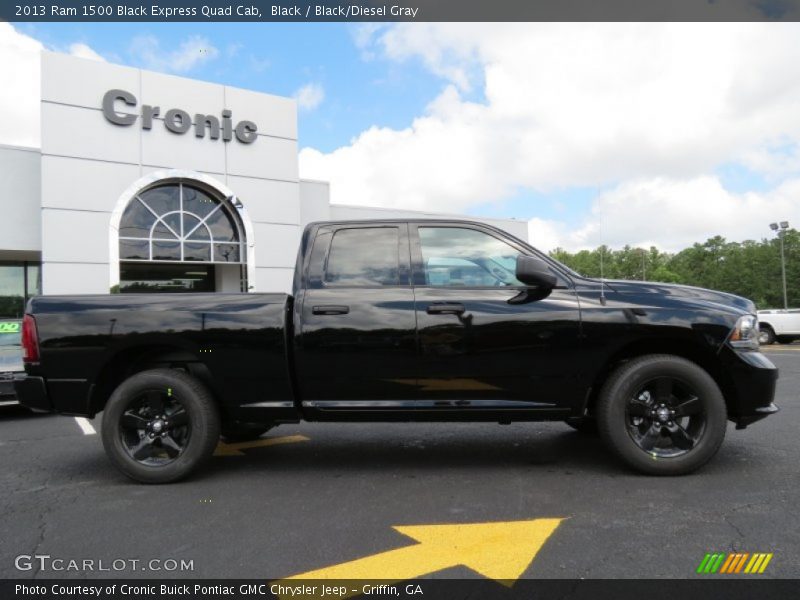 Black / Black/Diesel Gray 2013 Ram 1500 Black Express Quad Cab