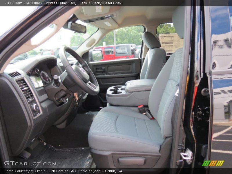  2013 1500 Black Express Quad Cab Black/Diesel Gray Interior