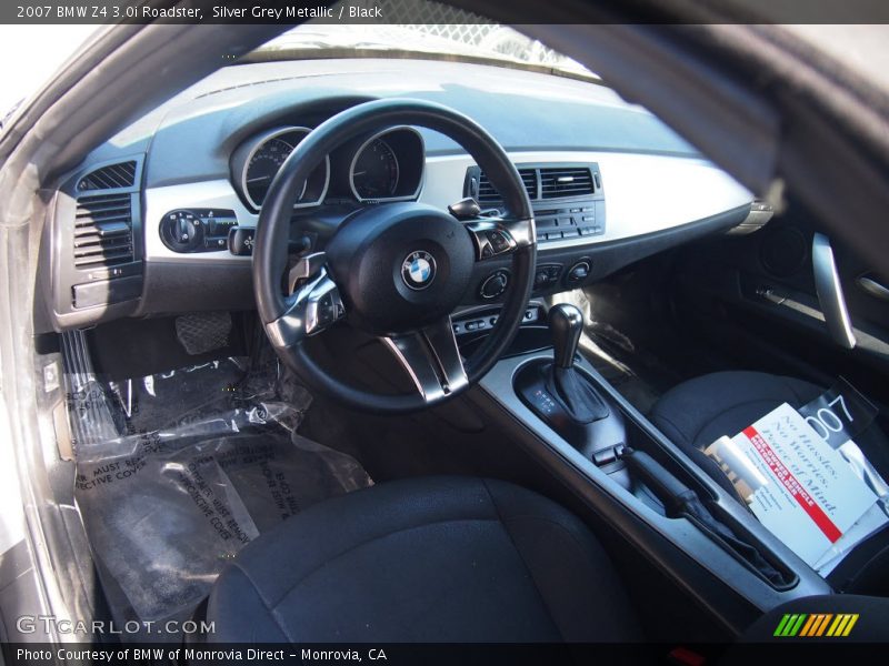 Silver Grey Metallic / Black 2007 BMW Z4 3.0i Roadster