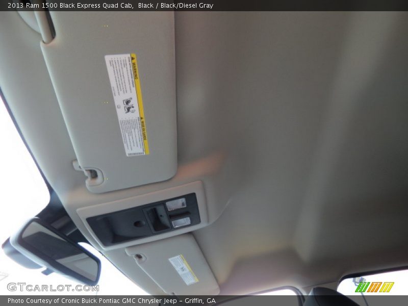 Black / Black/Diesel Gray 2013 Ram 1500 Black Express Quad Cab
