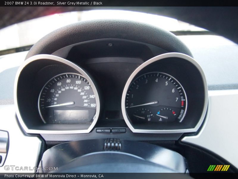 Silver Grey Metallic / Black 2007 BMW Z4 3.0i Roadster