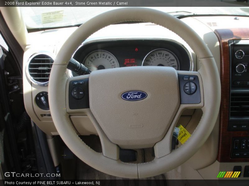 Stone Green Metallic / Camel 2008 Ford Explorer Eddie Bauer 4x4