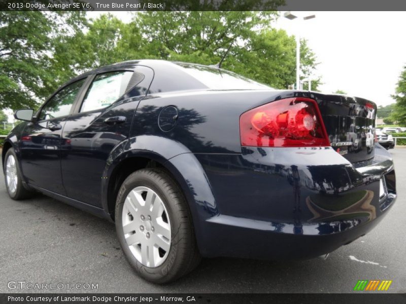 True Blue Pearl / Black 2013 Dodge Avenger SE V6