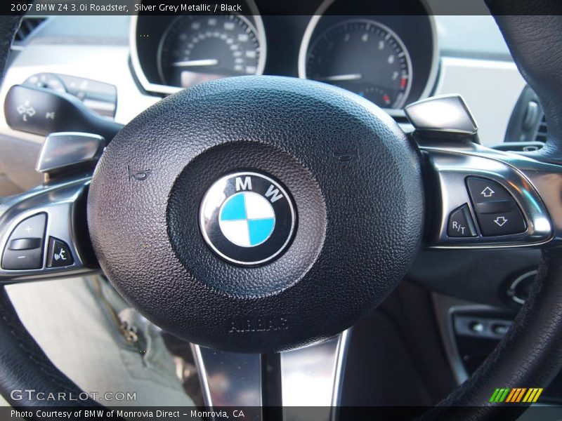 Silver Grey Metallic / Black 2007 BMW Z4 3.0i Roadster