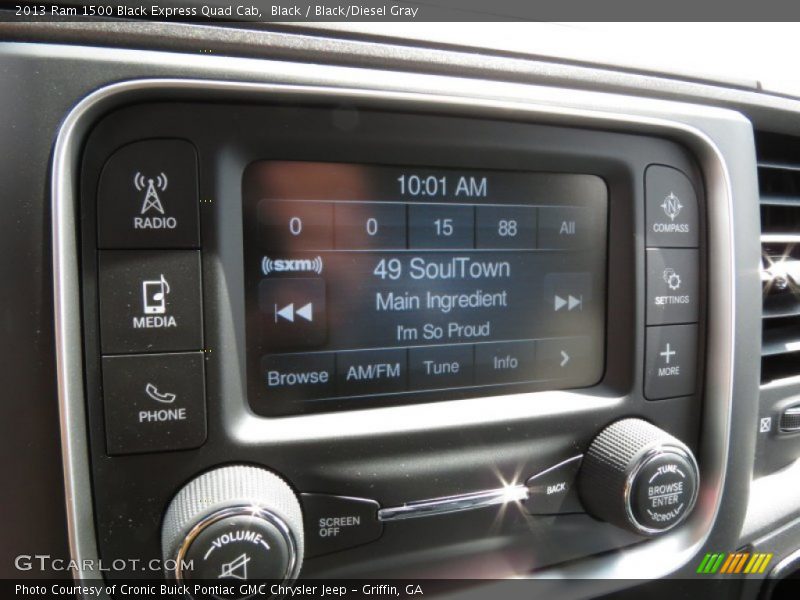 Controls of 2013 1500 Black Express Quad Cab
