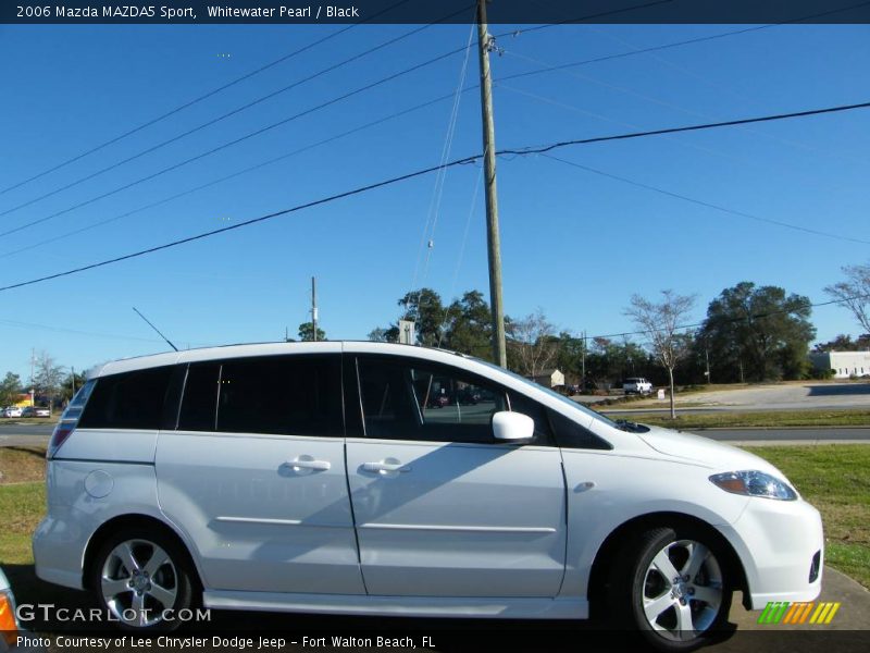 Whitewater Pearl / Black 2006 Mazda MAZDA5 Sport