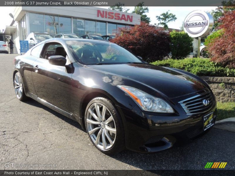 Black Obsidian / Graphite 2008 Infiniti G 37 Journey Coupe