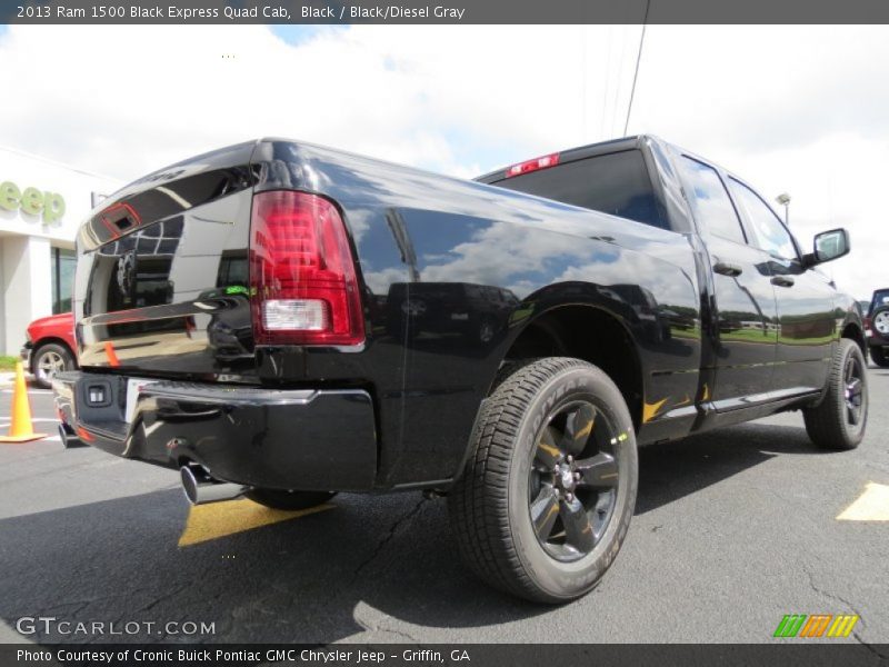 Black / Black/Diesel Gray 2013 Ram 1500 Black Express Quad Cab